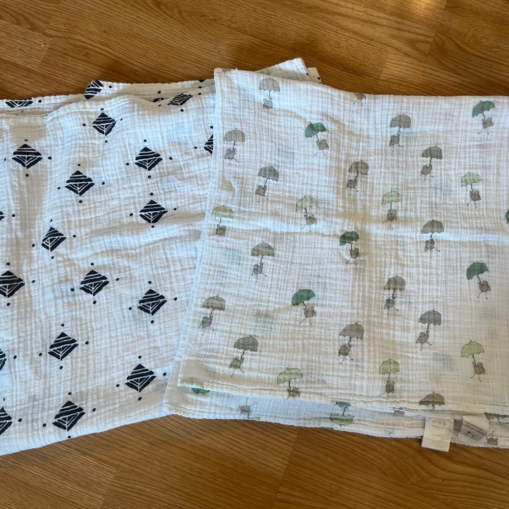 Aden + Anais and lil lemon organic blankets
